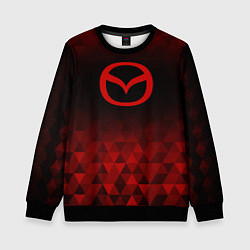 Свитшот детский Mazda red poly, цвет: 3D-черный