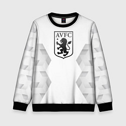 Свитшот детский Aston Villa white poly, цвет: 3D-черный