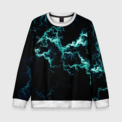 Детский свитшот Lightning light blue glow