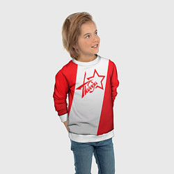 Свитшот детский Победа 9 мая звезда, цвет: 3D-белый — фото 2