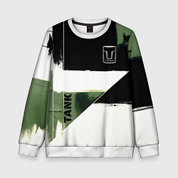 Детский свитшот Tank логотип машины