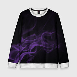 Свитшот детский Color smoke purple, цвет: 3D-белый