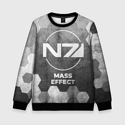 Свитшот детский Mass Effect - grey gradient, цвет: 3D-черный