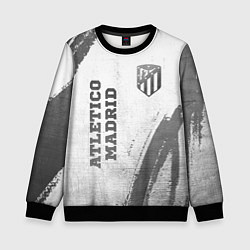 Свитшот детский Atletico Madrid - white gradient вертикально, цвет: 3D-черный