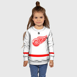 Свитшот детский Detroit Red Wings white, цвет: 3D-белый — фото 2