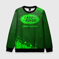 Детский свитшот Land Rover - green gradient