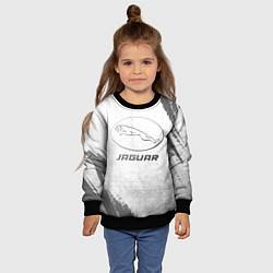 Свитшот детский Jaguar - white gradient, цвет: 3D-черный — фото 2