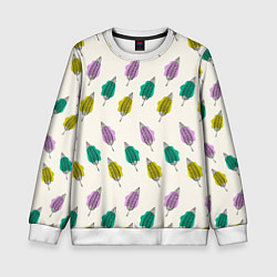 Детский свитшот Листья на пятнах