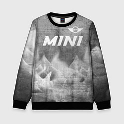 Детский свитшот Mini - grey gradient посередине