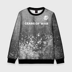 Свитшот детский Gears of War - grey gradient посередине, цвет: 3D-черный
