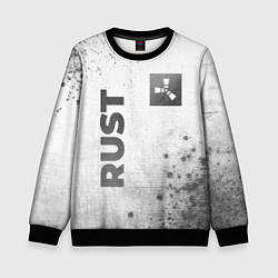 Свитшот детский Rust - white gradient вертикально, цвет: 3D-черный