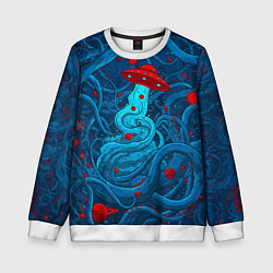 Свитшот детский Контакт с хаосом, цвет: 3D-белый