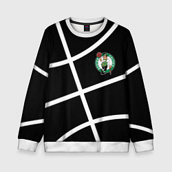 Свитшот детский Boston Celtics black, цвет: 3D-белый