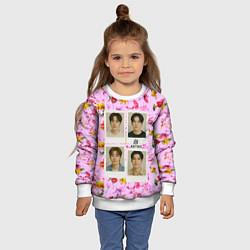 Свитшот детский ASTRO фотографии участников группы, цвет: 3D-белый — фото 2