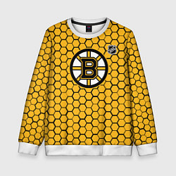 Детский свитшот Бостон Брюинз - желтые соты