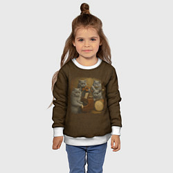 Свитшот детский Когда твоя Наташа певица, цвет: 3D-белый — фото 2