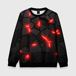 Детский свитшот Красная неоновая броня