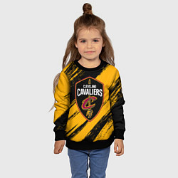 Свитшот детский Cleveland Cavaliers NBA, цвет: 3D-черный — фото 2