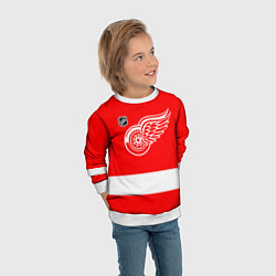 Свитшот детский Detroit Red Wings hockey, цвет: 3D-белый — фото 2