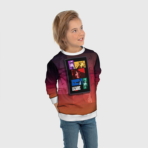 Детский свитшот Lazarus Art / 3D-Белый – фото 3