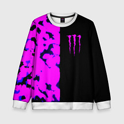 Детский свитшот Monster energy neon camo