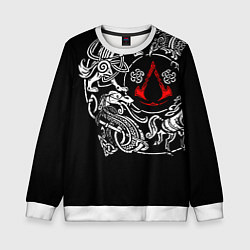 Свитшот детский Ассасин Крид Раграрек, цвет: 3D-белый