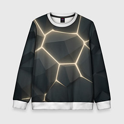 Детский свитшот Объемные серые плиты