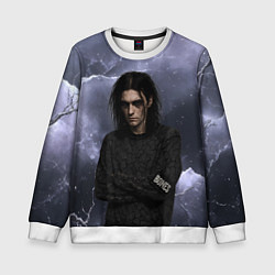 Свитшот детский Bones в образе психа, цвет: 3D-белый