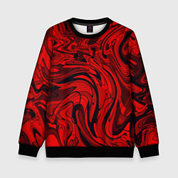 Детский свитшот Красный смешение пластика