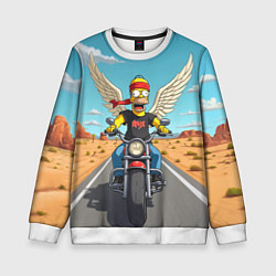 Свитшот детский Летящий в даль Гомер - Ария, цвет: 3D-белый