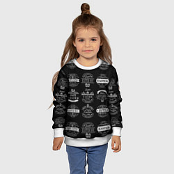 Свитшот детский Easter holidays, цвет: 3D-белый — фото 2