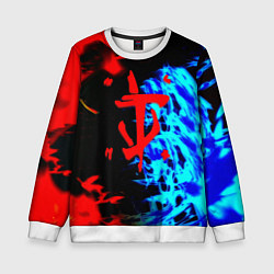 Свитшот детский Doom лёд и пламя, цвет: 3D-белый