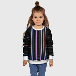 Свитшот детский Neon red blue black, цвет: 3D-белый — фото 2