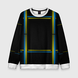 Детский свитшот Neon yellow blue