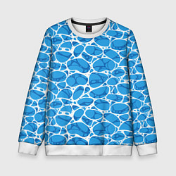 Детский свитшот Волновая рябь на поверхности воды паттерн