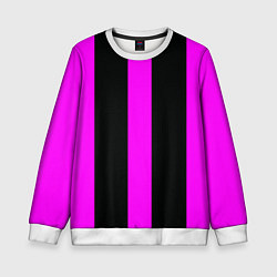 Детский свитшот Color black pink lines