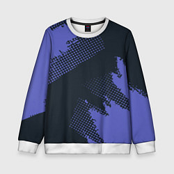 Детский свитшот Абстрактная текстура в синем