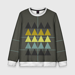 Детский свитшот Абстрактный лес геометрический