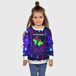Свитшот детский XXXTentacion танцор, цвет: 3D-белый — фото 2