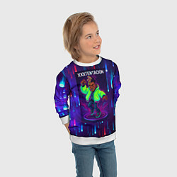 Свитшот детский XXXTentacion танцор, цвет: 3D-белый — фото 2