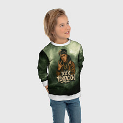 Свитшот детский XXXTentacion anime, цвет: 3D-белый — фото 2