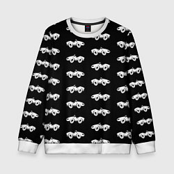 Свитшот детский Автомобили, цвет: 3D-белый