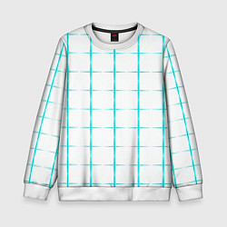 Детский свитшот Color white light blue crosses