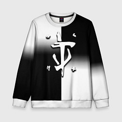 Детский свитшот Doom black geometry