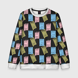 Свитшот детский Советские билеты транспорта, цвет: 3D-белый