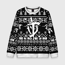 Детский свитшот Doom x elders scrolls pattern