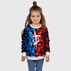 Свитшот детский Doom камуфляж текстура, цвет: 3D-белый — фото 2