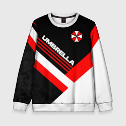 Свитшот детский Umbrella - classic uniform, цвет: 3D-белый