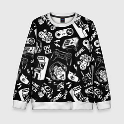 Детский свитшот Retro gamer pattern