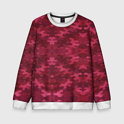 Детский свитшот Малиновый комуфляж
